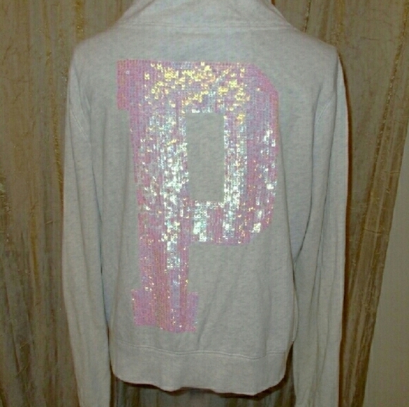 ISO Victoria's Secret PINK sweater sequins bling
